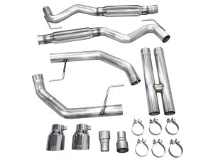 Ford Mustang Performance Exhaust - AWE Tuning - Cat-Back Track - Chrome Silver - 2024+